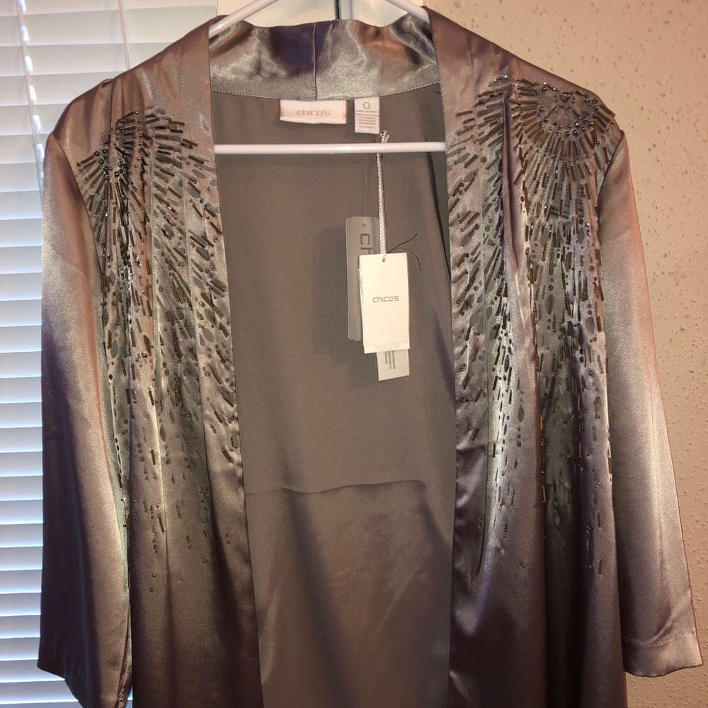 Evening Silk Beaded Jacket